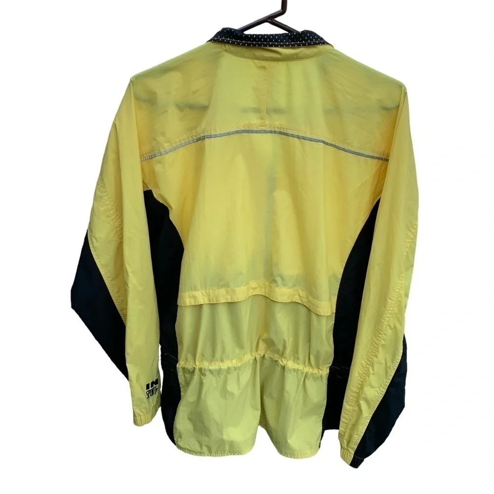 Vintage Windbreaker Jacket Sport In Yellow Black